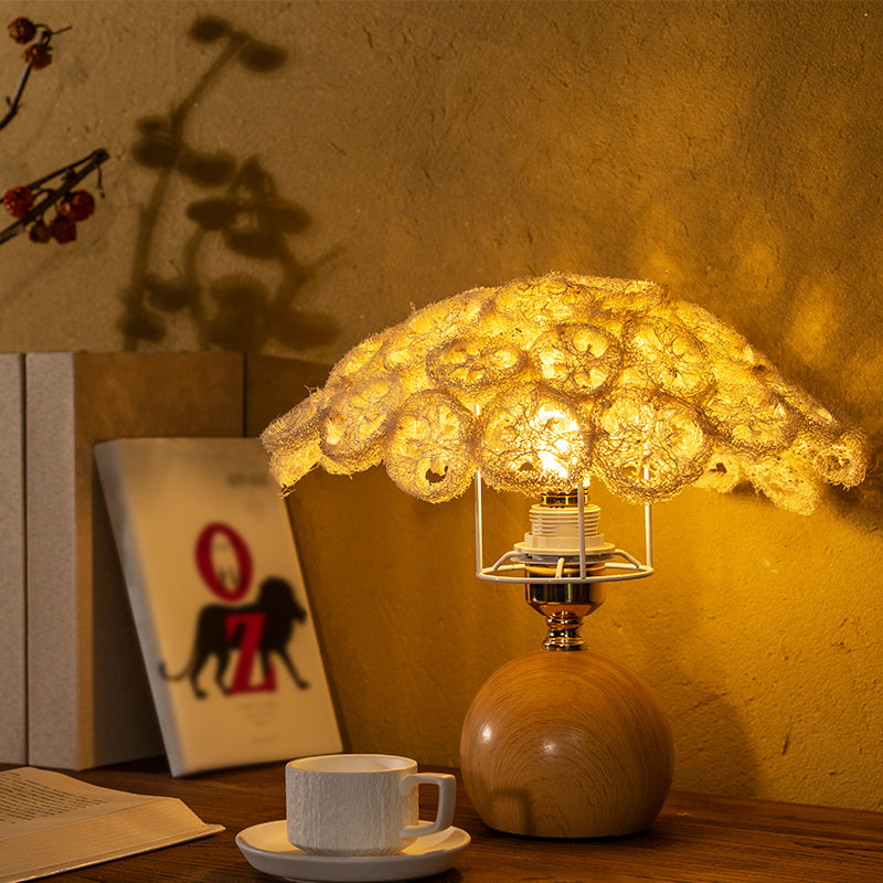 Loofah Table Reading Lamp – Natural & Stylish Desk Light