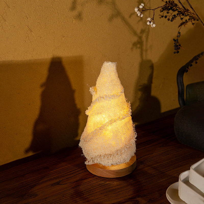 Loofah Table Lamp with Reading Light--Bamboo Shoot Shape